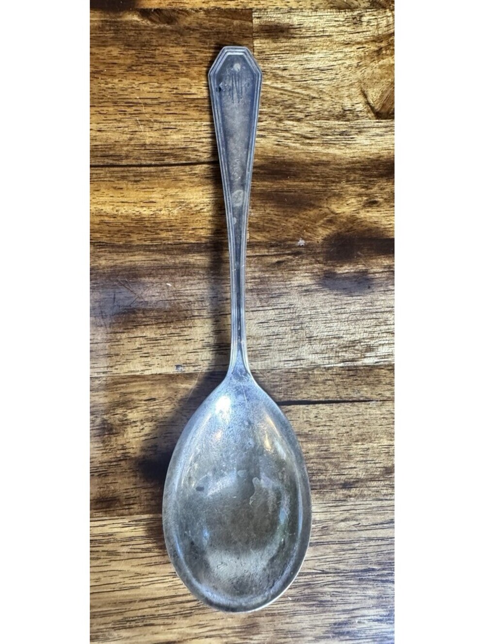 Queen Anne Dominick&Haff Sterling Silver Lg Spoon Mono
